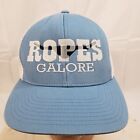 Ropes Galore Hat Logo Cap Blue Spell Out Mesh Snapback Adjustable
