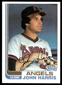 1982 Topps 313 John Harris   California Angels  Baseball Card