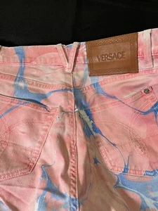 PANTALONES VAQUEROS VERSACE PASARELA PINTURA SALPICADURAS SALPICADURAS PARA HOMBRE TALLA US 30 - 32 AUTÉNTICOS - Imagen 1 de 24