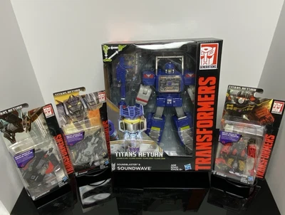 Transformers: Titans Return SoundWave con Ravage, Rumble, Laserbeak. ¡TODO NISB! Foto 1 de 4