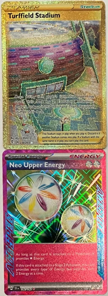 Neo Upper Energy 162/162 SV05: Temporal Forces Holo, Turrfield Stadium 234/203  - Image 1 of 1