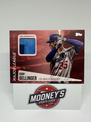 2019 Topps Major League Materials Cody Bellinger MLM-CB Red /25 Dodgers MVP - Image 1 of 2
