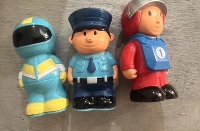 My First Cartoon RC Race Car Toy Police Officer Astronaut Red Racer Figures Lot - Image 1 of 4