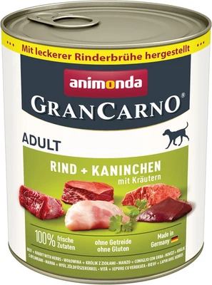 Animonda Grancarno Adult Nassfutter 6x800g Kaninchen & Kräuter - Bild 1 von 4