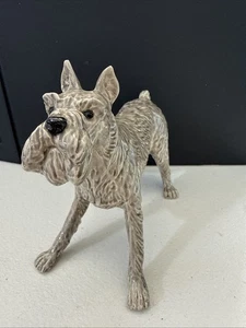 VINTAGE*The Charm of Creamware Heredities England Irish Terrier Schnauzer - Picture 1 of 8