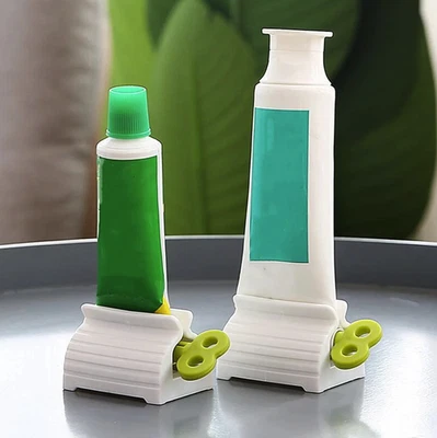 Exprimidor de tubo de pasta de dientes de 3 piezas - Herramienta de baño eficiente, fácil de usar y sin desorden Foto 1 de 4