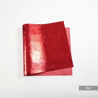 Hojas de cuero metálico piezas precortadas de cuero de vaca italiano de 2,5-3 oz Foto 1 de 3