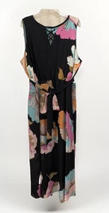 Lane Bryant Womens Dress Maxi Chiffon Floral Flowy Work Career Business Size 18 - Bild 1 von 11