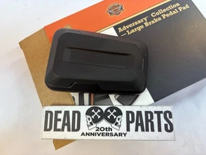 Harley new satin black Empire large rear brake pedal pad cover - Picture 1 of 4