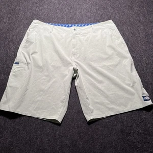 Aftco Shorts Men Sz 38 Aftech Hybrid Performance Outdoor Fishing Mint Cargo Lite - Picture 1 of 14
