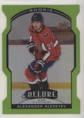 2020-21 Upper Deck Allure Green Quartz /99 Alexander Alexeyev #86 Rookie RC - Image 1 of 2