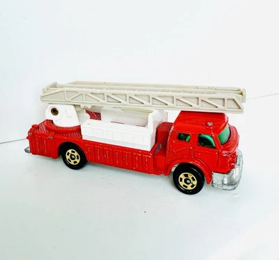 Camión de bomberos Tomica Ladder Chief 1978 vintage rojo No.F33 Tomy S = 1:143 hecho en Japón Foto 1 de 4