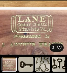 Schlüssel für LANE Mini Zedernholz Truhe SCHMUCKKÄSTCHEN (AUS ORIGINALSCHLÜSSEL) - Bild 1 von 1