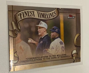 Ted Williams 2025 Topps Finest Timelines #FT-19  Boston Red Sox - Picture 1 of 1
