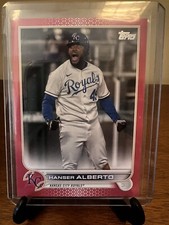 2022 Topps Series 1 #53 Hanser Alberto Mother's Day Pink Parallel /50 Royals SP!