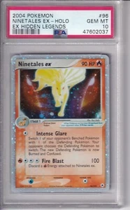 2004 Pokémon Ninetales EX (96/101) EX Hidden Legends PSA 10 - Picture 1 of 2