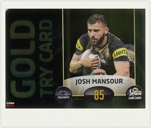 2017 TLA NRL XTREME TRADING CARD POWER CARD PC7 JOSH MANSOUR-PANTHERS