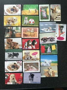 Schede telefoniche JAPAN DOGS x 22 ottime condizioni usate set combinati anni 1000 altro - Foto 1 di 6