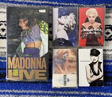 MADONNA Lot 4 Cassette Tapes + 1985 Virgin Tour VHS Dance Pop 80s 90s Tested