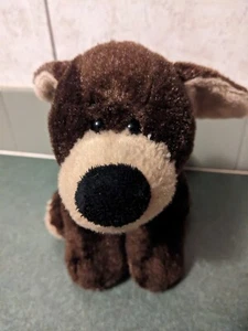GANZ Webkinz Brown Mocha Pup Puppy Dog Soft Plush Stuffed Animal Toy No Code 8" - Picture 1 of 8