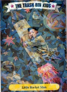 Papelera Niños Little Rocket Man Tarjeta Coleccionable Personalizada - Imagen 1 de 4