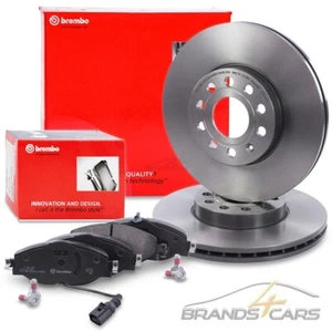 BREMBO BREMSSCHEIBEN+BELÄGE VORNE FÜR AUDI A3 8V SEAT LEON SKODA KAROQ VW GOLF 7 - Bild 1 von 12