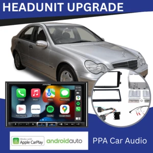 Headunit Upgrade Kit for Mercedes C-Class 2000-2004 W203 Apple CarPlay / Android - Picture 1 of 1