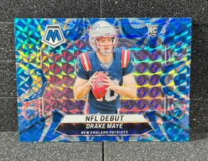 2024 Panini Mosaic - NFL Debut Drake Maye #273 Reactive Blue Mosaic Prizm (RC) - Picture 1 of 2