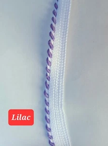 Cordón labial de 1/8" punto labial tubo recorte cordón labial púrpura lila 6 yardas  - Imagen 1 de 1