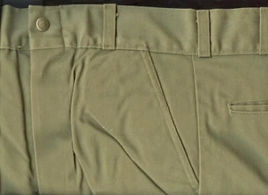 Pantalones Boy Scouts - cintura 28", entrepierna 28"" - estilo antiguo con bolsillos laterales de carga - Imagen 1 de 3