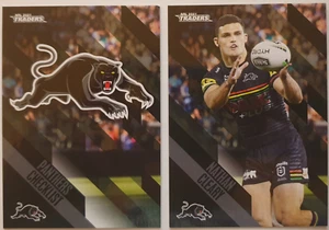 NRL 2021 Traders Nathan Cleary & Penrith Panthers Emblem Cards - Picture 1 of 5