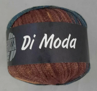 (139 €/kg): 50 g LG  DI MODA, Bändchengarn im Farbverlauf, Fb. 013  #5433 - Bild 1 von 2