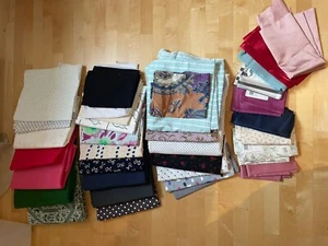 Stoffpaket Tüll, Samt, Baumwolle, Trachtenstoff Hobbyauflösung - Bild 1 von 5