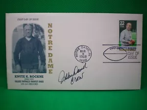 JOHN DAVID CROW signed Autogramm First Day Cover HALL OF FAME (DEZ) - Bild 1 von 1