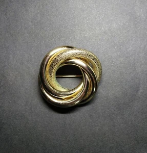 Vintage Brosche Gold - Bild 1 von 3