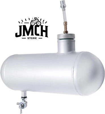 Mini bicicleta de aluminio lateral plateado cilindro de tanque de combustible de gasolina 4x12"" para Coleman Baja Foto 1 de 4