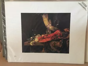 William Kalf Stillleben Hummer Silber Trinkhorn Druck, 7x8 Druck, 11x14 matt - Bild 1 von 5