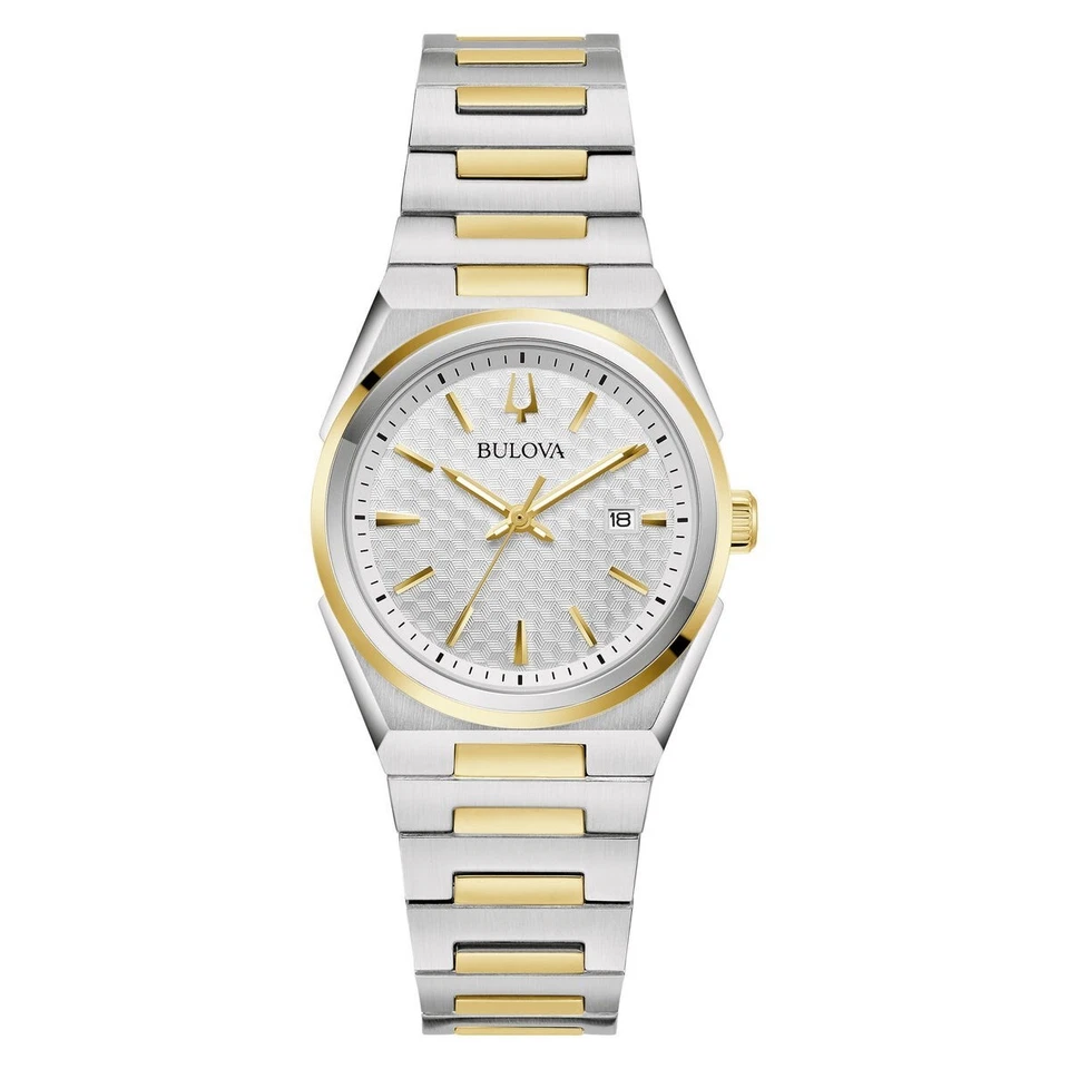 Bulova Women's Classic Date Indicator Quartz Silver Watch 28MM 98L323