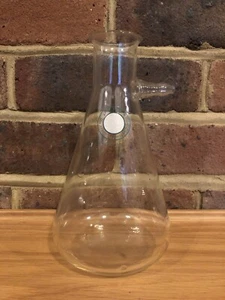 Vintage PYREX 500ml Conical Erlenmeyer Flask with Side Arm - Picture 1 of 4
