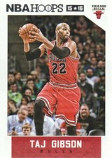 2015-16 Panini NBA Hoops #10 Taj Gibson Chicago Bulls NM Trading Card