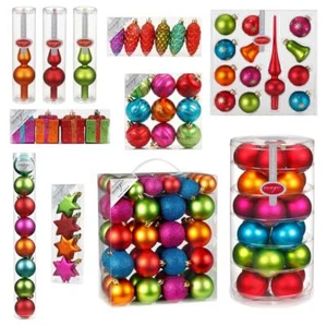 Christbaumschmuck Mille Fiori Weihnachtsbaum Kugeln Sterne Weihnachtskugeln bunt - Bild 1 von 23