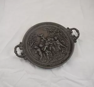 Buderus Kunstguss Schale Zierteller Saufgelage Weingott Bacchus Eisenkunstguss - Bild 1 von 8