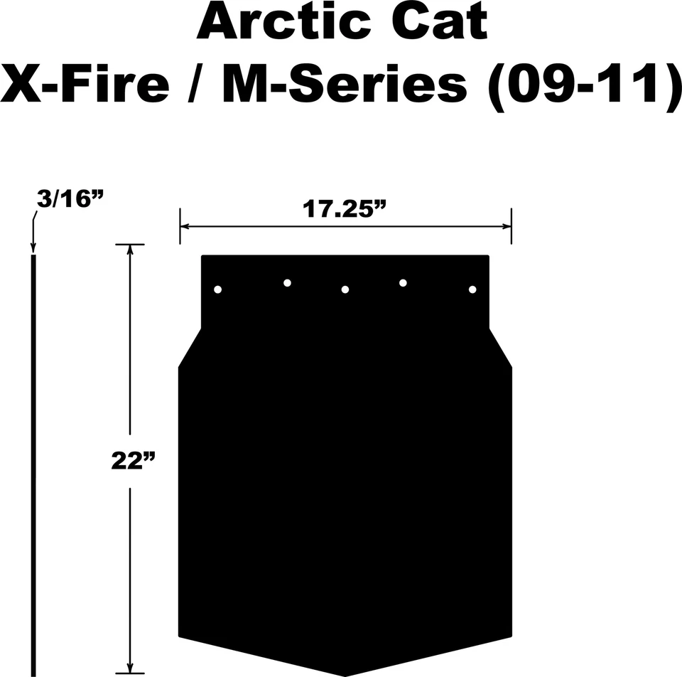 PDP 2010 CFR 8 128" Arctic Cat SNOWFLAP ARCTIC CAT SERIE M/X-FIRE 09-11 SF-209M Foto 1 de 1