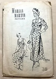Giacomo e giacca vintage tarda anni '40 Marian Martin modello FF T9074 busto 38 - Foto 1 di 9