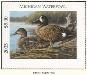 D2K Michigan Duck Stamp 2005 $5.00 - Picture 1 of 1