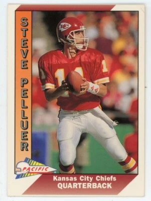 1991 Pacific Football Card #216 Steve Pelluer - Image 1 of 2