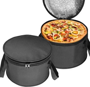 2 Pack 11X7 in Round Insulated Thermal Pie Carrier Slow Cooker Bag,Reusable - Picture 1 of 4