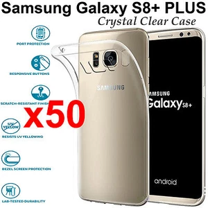 x50 For Samsung Galaxy s8+ PLUS TPU transparent clear cushion back case cover - Picture 1 of 6