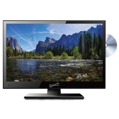 PE Supersonic 15.6-In. 720p LED TV/DVD Combination AC/DC Compatible with RV/Boat - Image 1 of 2