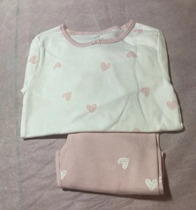 Pijama niña Carters 7/7A rosa y blanco. Nuevo. - Imagen 1 de 3
